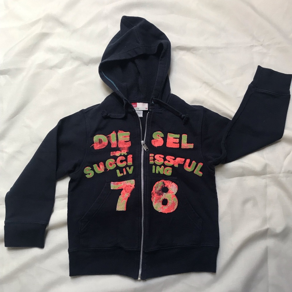 Diesel Boys Zip Up Sweatshirt